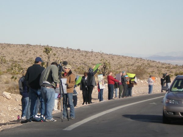 Wild Mustang Roud Up Protest